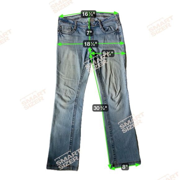 Vintage Y2K LEI Ultra Low Rise Jeans Size 11 Blue Stretch Ashley Mall Era Bratz - Picture 8 of 11